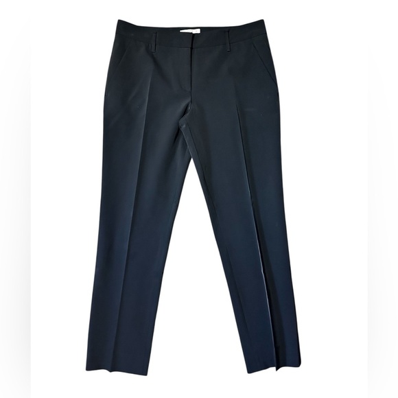 Prada Women’s Black Technical Pleated Trousers Size 42/6 - Picture 1 of 6